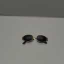 livho Retro Polarized Sunglasses - UV400 Protection, Oval Shape, Metal Frames - Matching Soft Case Inlcuded
