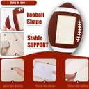 Football Picture Frame 6 x 10 Inch Football Pattern Photo Frames Wooden Photo Frames Display Photos for Tabletop Home Hotel Office Decor for Sports Theme Party Gifts (Football—4 Pcs)