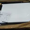 Dry Erase White Board with Stand Double Sided 28"X20" Magnetic U Standing Easel Whiteboard, Height Adjustable & 360 Rotation Portable White Boards for Classroom, Home & Office