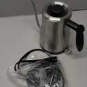 Bodum 34oz Bistro Gooseneck Electric Water Kettle, Pour Over Coffee & Tea, Brushed Stainless Steel