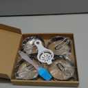 Stainless Steel Egg Rings for Frying Eggs4 Pack - 3.5" Round Non Stick Griddle Rings with Oil Brush, Egg Sandwich/Pancake/Cooking Molds, Breakfast Maker Accessories & Egg Separator