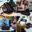 ivoler Carrying Case for Nintendo Switch 2 Model(2025), Portable Hard Shell Pouch Carrying Travel Game Bag for Nintendo Switch 2 Accessories Holds 12 Game Cartridge (Black)