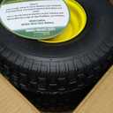 15x6.00-6 Tire and Wheel Assembly (2 Pack),Replacement Riding Lawn Mower Front Tires - With 3" Centered Hub and 3/4" Bushings (Extra 5/8" Bushings) (Yellow)