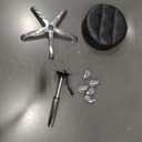 Ainilaily Rolling Stool with Wheels Adjustable Height, Roller Stool for Massage Medical Tattoo Spa Heavy Duty Swivel Desk (Super Thick Cushion, Black)