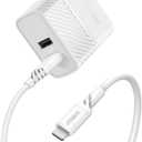 OtterBox USB-A Dual Port Wall Charger, 24W Combined + OtterBox USB A-Lightning Cable, 1M - Cloud Dream