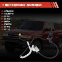 Pre-Bled Clutch Master Cylinder and Line Assembly Compatible with Ford Ranger Explorer 1995-2012 Fit for Mazda B2300 B2500 B3000 B4000 Navajo Replace CC649032 136.65719 07-140 M0724 PM0720