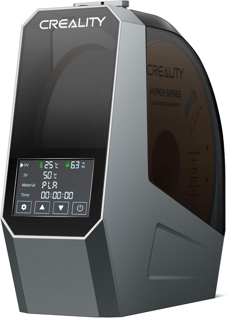 2025 New Creality Space PI Filament Dryer, 3D Printer Filament Dryer Box with 360 Heating, Upgraded Filament Dehydrator Storage Box Support Nylon ABS PETG PLA TPU 1.75/2.85mm