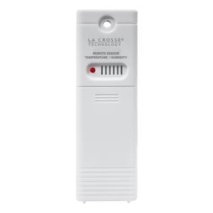 La Crosse Technology Sensor inalmbrico de temperatura y humedad para exteriores, montado en la pared, preciso, resistente a la intemperie, amplio rango de transmisin de medidor de temperatura y