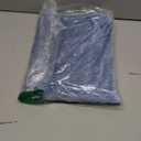 decorUhome Spring Chenille Soft Cozy Throw Pillow Covers 16x16 Set of 2, Modern Farmhouse Boho Velvet Decorative Pillow Cases with Stitched Edge for Couch Sofa Bed Home Decor, Blue