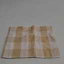 Curtain Swags for Widnows 1 Panel Classic Buffalo Check Swag Country Farmhouse Kitchen Window Curtain - Beige & White, W 54" x L 36" with a 16" Center Drop