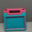 Kids Case for Amazon Fire 10 Pro/10 Plus/HD 10 Tablet(13th/11th Generation, 2023/2021 Release), Durable Shockproof Protective Cover with Screen Protector for Kindle Fire HD 10 Tablet, CyanPink