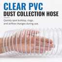 Heavy Duty PVC Dust Collection Hose 4" x 40', 4 Inch Dust Collection Hose