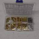 160PCS M2.5 Brass Spacer Standoff/Stainless Steel Screw/Nut Assortment Kit,Male-Female