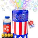 Move2Play Bubble Blower | Bubble Machine | Bubble Toy for Toddlers, Boys and Girls | Indoor & Outdoor | Birthday Party | Summer Fun | Gift for Girls 1, 2, 3, 4+ Years Old (4th of July)