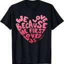 MYHALF Valentine Sweater for Women Love Heart Sweatshirts Dating Outfits Valentines Day Pullover Tops Lightweight Couple Gift H-black, XL