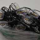 100FT Outdoor String Lights with 52 Shatterproof S14 Vintage Edison Bulbs E12 Sockets,2700K Dimmable Outdoor Lights,IP55 Waterproof LED String Lights for Outside, Patio, Garden, Backyard,Bistro