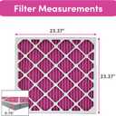 Colorfil 24x24x1 Air Filter (2-Pack) | Made in the USA | Color Changing | Remove Cat and Dog Odor | MERV 8 for Pet Hair Dander and Dust | 23.5"x23.5"x0.75" Exact Size