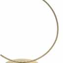 Polish Gallery Glass Ornament Display Stand Holder 8 inch Tall Tabletop Round Hanger Hook for Glass Ball 150mm/6inch  Gold