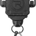 ROCOTACTICAL Military Tactical Gear Retractor, Molle Tactical Gear Tether, Retractable key/multi-tools Holder belt loop and Molle Clip Included, 1Piece (Black)