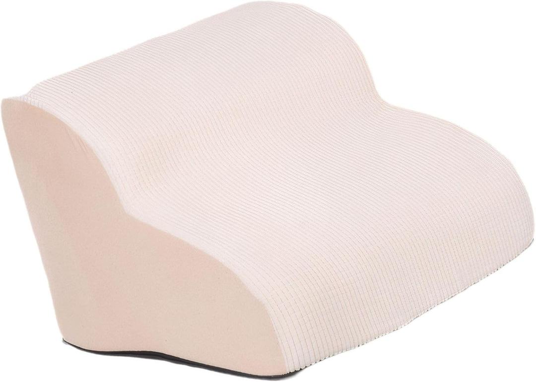 Pet Stairs for Small Dogs - Non-Slip Dog Steps for Furniture, Lightweight Pet Stairs for Couch or Bed with Soft Sponge Padding and Breathable Fabric (40x40x30 cm, Beige)