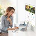 Gannyfer 2026 Wall Calendar,18 Months 22.75" x 15.5" Calendar 2025-2026, Use Now to DEC 2026, Spiral Binding Cute Hummingbird 2026 Calendar,Perfect for Home,School or Office (6 Stickers Included) (Yellow)