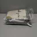 Dynamene Extra Long Shower Curtain, 84 Inch Long Waffle Fabric Shower Curtain for Bathroom, Tall Waterproof Cloth Shower Curtain Liner Set with Hook, Snap in Liner, Mesh Top Window, Dark Grey, 72x84