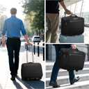 Ytonet Rolling Laptop Bag Women, Rolling Briefcase for Women Men with Cup Holder, 18" Large Carry On Laptops Bags with Wheels, Water Resistant Overnight Roller Computer Bag for Work Travel Business