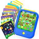 Kids Learning Tablet Educational Learning Pad for Toddlers 2-5 to Learn Alphabets, Numbers, Foods, Time, Music, Talking Cards for ToddlersLearning Educational Toy Kids Gifts