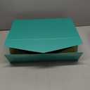 5 Pack Turquoise Gift Box, 9.5x6x3'' Gift boxes for Presents with Lids Magnetic Closure Rectangle Collapsible for Bridesmaid Proposal Box, Wedding