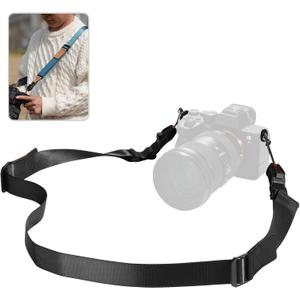 Quick Release Camera Strap - Compatible for Peak Design Buckle 1.73 inch Wide Adjustable Length 198 lbs Load Capacity for DSLR Mirrorless Cameras Outdoor & Professional PhotographyBlack