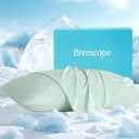 Breescape Cooling Pillow Cases King Size Set of 2, BlendTek Cooling Technology for Hot Sleepers & Night Sweats, Silky Soft Cool Pillowcases for Hair & Skin Care, 20" x 36", Mint Green
