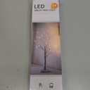 Woohaha Birch Tree Valentines Day Decorations Indoor for Home,2ft 24LED Warm White Light Up Birch Tree Battery&USB Tabletop Timer Artificial Mini Christmas Tree with Lights for Holiday Party Wedding (1ft 8in)