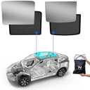 Nestour Foldable Sunshade Sunroof Window Shade Accessories Fit for Tesla Model Y 2020-2023, with UV/Heat Insulation Film (Set of 2)