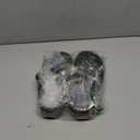 Eagsouni Slippers for Women Men Suede Winter Warm Fuzzy Slippers Slip On Plush Lining Home Shoes with Arch Support for Plantar Fasciitis Indoor Outdoor, Black, 38 EU