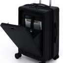 Nobl Travel Carry on Expandable Luggage, Aluminum Frame Hard Shell Suitcase, 22.5" x 14.2" x 9.8", 45L