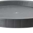 NAZKAEN 11 Inch Planter Caddies Rolling Saucer Caddy with Wheels, Heavy Duty Wheeled Stand for Potted Plant, Round Coaster Roller Base Tray with Casters, Flower Pot Dolly Holder for Indoor Outdoor (Gray)