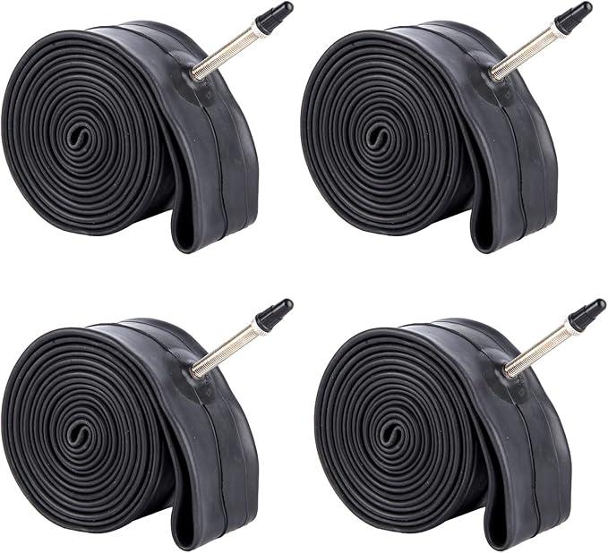BWSHLF 26 Inch Bike Tubes (2 Pack), Durable Butyl Rubber MTB Bicycle Replacement Fit 26x1.75/2.3, Presta Valve 48mm