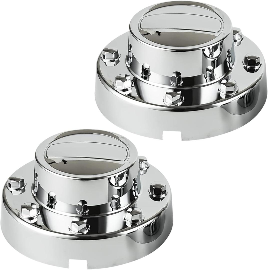 Replacement for Chrome Wheel Center Hub Cap Hubcap 2011-2018 Ram 3500 2Pcs Rear 1-Ton Dually DRW Alloy Wheel