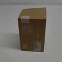 HAMITOR Toilet Bowl Brush Holder Set: Curved Design with Holder for Deep Cleaning Under Rim - Compact Hidden Scrubber for Small Space - Modern RV Bathroom Accessories - Gray