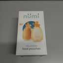 Nmi Reusable Baby Silicone Food Pouches 2 Pack - Refillable Food Storage for Kids,Baby - Squeeze Pouch Washable Refill - for Yogurt Applesauce and More for Babies/Toddlers, Simple Modern up to 5oz (Orange)