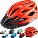 Bike Helmets for Men - Women Bicycle Helmet Adult - Certified Lightweight Comfort Adjustable Cycling Helmet with Detachable Visor for Mountain Road Biker (M(Youth/53-57cm), Orange)