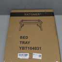 KKTONER Bamboo Bed Table Tray Breakfast Tray with Folding Legs Bed Tray for Eating and Laptop Serving Trays for Bedroom Snack Tray Bed Table Drawing Table (40)