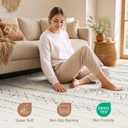 cotiled Boho 7x9 Area Rug for Living Room: Large Moroccan Washable Rug