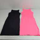 Women's 2 Piece Dress Sexy Ribbed Halter Neck Fashion Split Tank Tops Dresses L