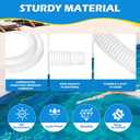 3 Pcs 1.25" Pool Hose, 59" Long Accessory Pool Pump Replacement Hoses, Compatible with All Above Ground Pool Filter Pumps that Use 1 1/4 Diameter Hoses