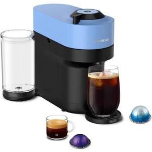 Nespresso Vertuo Pop+ Coffee and Espresso Machine by De'Longhi, Liquorice, Pacific Blue