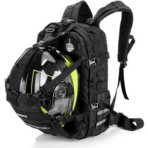 Helmet Backpack for Motorcycle Cycling, Large Capacity Waterproof Helmet Holder, Helmet Storage Bag Hiking Backpack