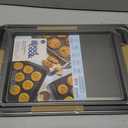 GoodCook Nonstick Steel 3-Piece Cookie Sheet Set, Gray, Small, Medium, Large