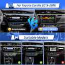 Leadfan Android Radio for Toyota Corolla 2013 2014 2015 2016 Stereo Touch Screen with Apple CarPlay Android Auto,10.1 inch Car Audio Receiver Head Unit Bluetooth WiFi GPS Navigation FM Rear Camera SWC