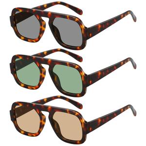 Jectieey Square Aviator Sunglasses Womens - Trendy Sun Glasses for Women Men UV Protection Lightweight Comfortable Shades